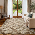 4x6 Ft Shag Area Rug for Bedroom Living Room, Tie-Dyed Ultra Soft Fluffy Furry by Cuzwlovita