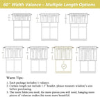 Sage Green Valances for Windows, Light Filtering Faux Linen Textured Small - Image 3
