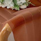 Chyhomenyc Orange Sheer Curtains 72 Inch Length 2 Panels, Light Filtering Soft - Image 3