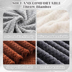 Newwiee 4 Pcs Flanne Fleece Throw Blanket - Image 3