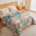 MSGKV Boho Throw Blanket for Bed Couch 100% Cotton Blanket 60"x80" Spring - Image 5