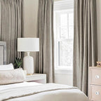 MIULEE Linen Curtains for Bedroom Solid 100% Blackout Thermal Insulated Greige - Image 2