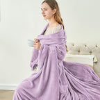 BEDELITE Fleece Blanket Twin Size Lilac Throw Blankets - Image 4