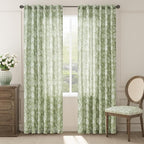 jinchan Linen Floral Curtains for Living Room by JINCHAN
