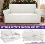 ZNSAYOTX Super Stretch Couch Cover Love Seat Sofa Covers - Image 2