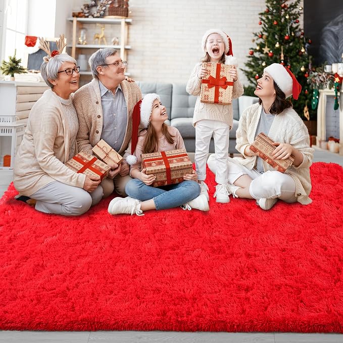 Chicrug Soft Area Rugs for Bedroom Living Room Plush Fluffy Rug 4x6 Feet - Image 4
