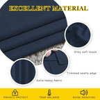 NICETOWN Blackout Navy Curtains 63 inch Length - Image 4
