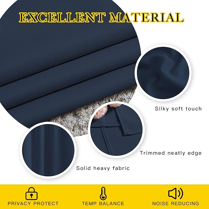 NICETOWN Room Darkening Curtains Blackout 30 inch Curtains - Image 4
