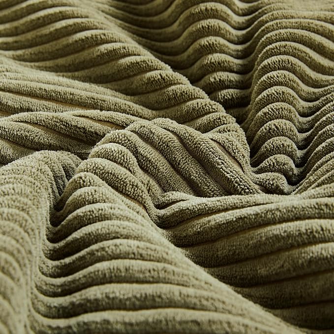 Fancy Homi 2 Packs Olive Green Samll Decorative Throw Pillow Covers 14x14 Inch - Image 5