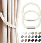 NICEEC 2 Pack Strong Magnetic Curtain Tiebacks Modern Simple Style Drape Tie by NICEEC