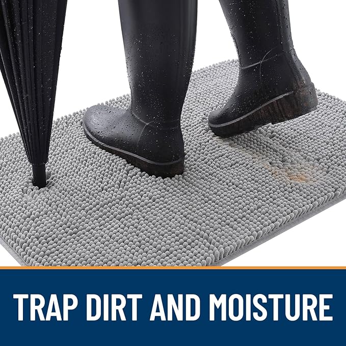 OLANLY Dog Door Mat for Muddy Paws 59x24, Absorbs Moisture and Dirt, Absorbent - Image 2