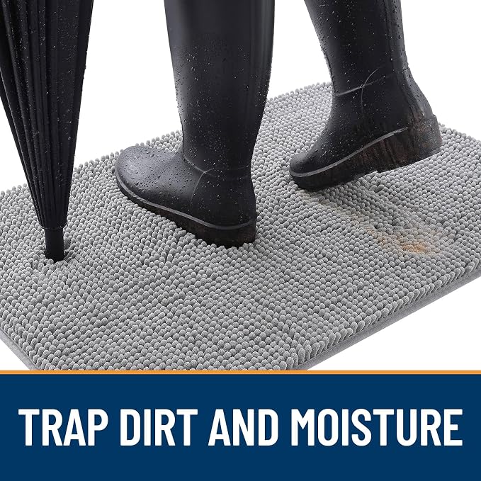 OLANLY Dog Door Mat for Muddy Paws 34x21, Absorbs Moisture and Dirt, Absorbent - Image 2
