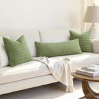 MIULEE Pack of 1 Spring Sage Green Long Body Lumbar Decorative Throw Pillow - Image 4