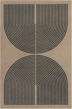 Lahome Modern Rainbow Easy Jute 6x9 Rug, Large Living Room Carpet Washable - Image 7