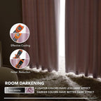 Deconovo Blackout Curtains Insulated Thermal Blackout Blinds Rod Pocket and - Image 7