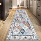HEBE Hallway Runner Rug 2'8"x8' Washable Vintage Distressed Area Rugs Non Slip - Image 8