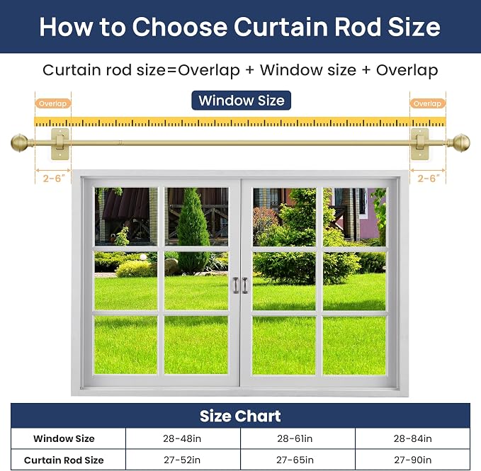 ENJOYBASICS No Drill Curtain Rods - Image 8