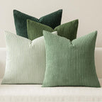 MIULEE Boho Farmhouse Sage Green Throw Pillow Covers 22x22 Inch Set of 4 by MIULEE