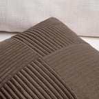 Fancy Homi 2 Packs Dark Brown Long Lumbar Decorative Throw Pillow Covers 16x24 - Image 3