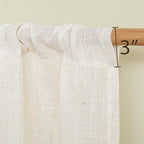 MYSKY HOME Short Linen Curtains 36 Inch Length - Image 5