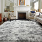 6x9 Ft Large Shag Rugs for Living Room Decor, Tie-Dyed Ultra Soft Fluffy Furry by Cuzwlovita