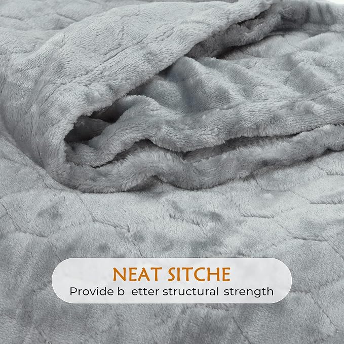 TOONOW Fleece Bed Blanket Queen Size 90x90 inches, Super Soft Fluffy Fuzzy - Image 5