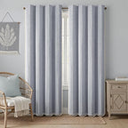 Blue Boho Blackout Curtains 2 Panels 84 Inch - Image 2