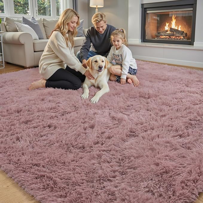 Rugs for Living Room 5x8, Alfombras para Salas Shag Large Plush Soft Area Rug - Image 7