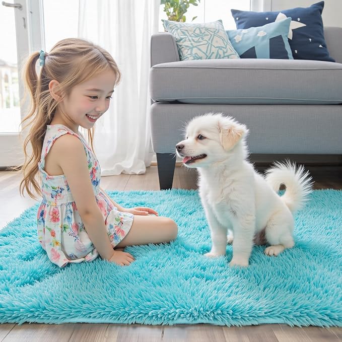 Rugs for Living Room 6x9, Alfombras para Salas Shag Large Plush Soft Area Rug - Image 7