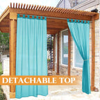 RYB HOME Outdoor Sheer Curtains - Image 4