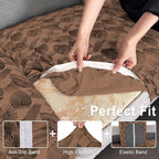 Leather Look Couch Cushion Covers Sofa Seat Slipcovers Sets Couches Furniture - Image 4
