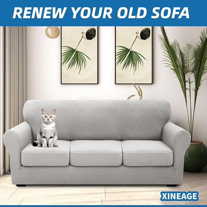 XINEAGE 2026 New 4 Pieces Extra Large Couch Covers - Image 3