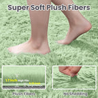 6x9 Area Rugs for Living Room Rug: Soft Fluffy Shag Mint Green Rugs for Bedroom - Image 5