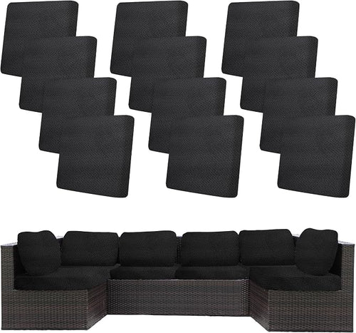 12Pcs Stretch Patio Cushion Covers, Outdoor Couch Covers Replacement, Outdoor by BIETYONE