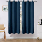 Joydeco Blackout Curtains 72 Inches Long 2 Panels Set, Thermal Insulated Long by JOYDECO