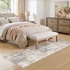 UERMEI 2X6 Washable Runner Rug for Hallway: Soft Neutral Modern Abstract Area - Image 8