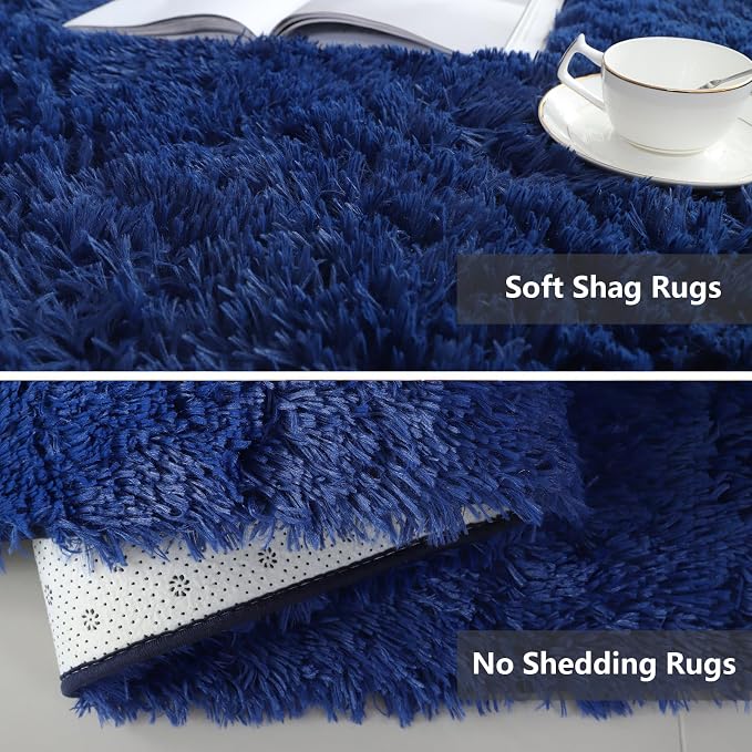 Shag Area Rugs for Bedroom Living Room, 5X8 Ultra Soft Fluffy Area Rugs for Dorm - Image 4