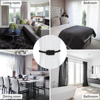 BEL AVENIR Magnetic Cotton Curtain Tiebacks, Decorative Drapery Holdbacks - Image 5