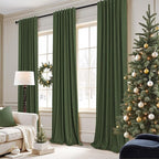 Pitalk Olive Green Blackout Curtains 63 Inch Length 2 Panel - Image 3
