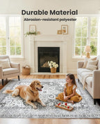 AMADA HOMEFURNISHING 5x7 Area Rugs, Washable Living Room Rug Low-Profile - Image 3