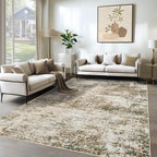 6x9 Area Rugs for Living Room, Washable Modern Abstract Large Area Rug Neutral by XLUEZ