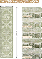 Runner Rug 2x8 Runners for Hallways Non Slip Washable, Vintage Hallway Runner - Image 2