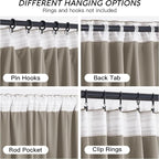 RYB HOME Blush Velvet Curtains 96 inches 2 Panels Set, Thermal Insulated - Image 4