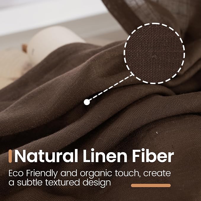 BGment Long Linen Curtains 102 Inch Length - Image 3