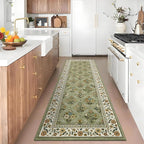Washable Kitchen Rugs Non Slip 2x6 Hallway Runner Rug Stain Resistant Low Pile - Image 2