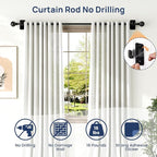ENJOYBASICS No Drill Curtain Rods - Image 5