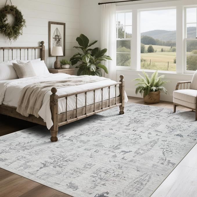 Washable Rugs 8x10 Area Rugs for Living Room, Dining Room- Large Ultra Soft - Image 8