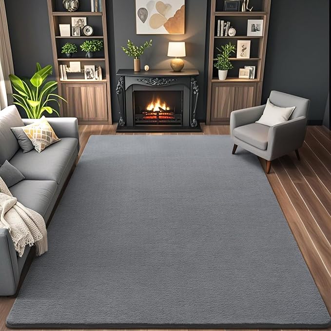 AROGAN Modern Shag Area Rug for Living Room, 6x9 Feet Washable Rugs for Bedroom - Image 2