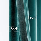 MIULEE Teal Velvet Curtains 84 inches 2 Panels - Image 6