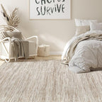 Nakagishi 5x8 Area Rugs Living Room: Washable Large Vintage Rug Neutral - Image 6